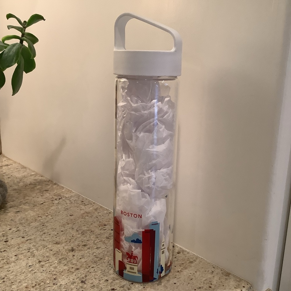 Starbucks Glass Water Bottle Boston